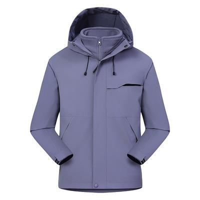 Mens 3-in-1 Waterproof Windproof Hiking Jacket With Removable Insulated Liner Outdoor Mountain Trekking