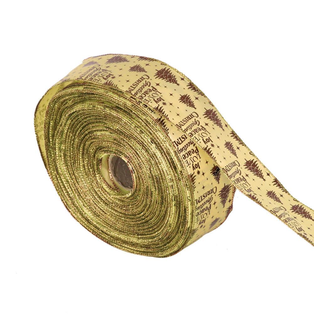 Christmas Beautiful 63cm Tree Ribbon Festive Ornaments With Distinctive Letter Prints