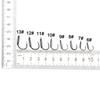 10Pcs Steel Fishing Hooks Barbed Swivel Carp Jig Fishhook Spring Hook with Hole Fishing Tackle