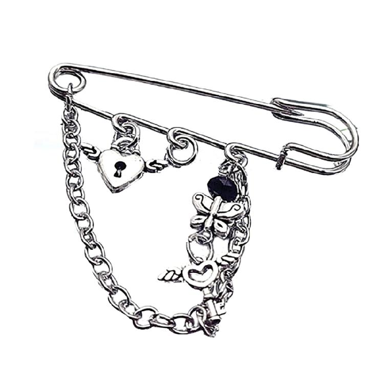 

Star Lapel Pin Circular Beaded Design Pendant Shoelaces Jeans Coat Brooch Decor