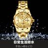 Stylish Women's Quartz Watch for Commuting, Featuring a Calendar, Day and Date Display, Round Face, 30mm Diameter, Stainless Steel, Japanese-made