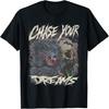 Chase Your Dreams Funny Werewolf Horror Retro Art T-Shirt