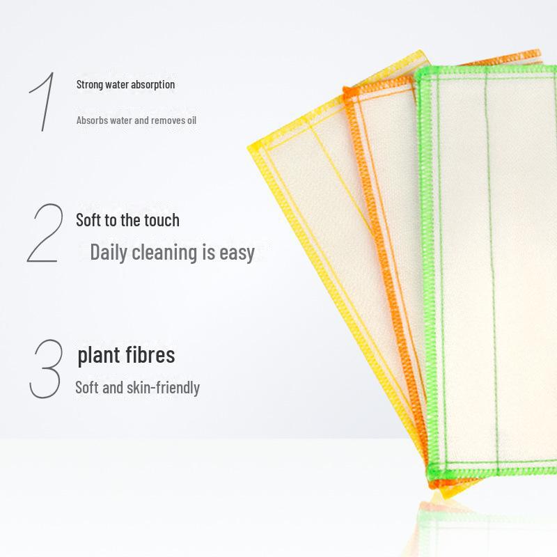 Miaojie Baumwolle Weiche Saugfähige Lappen – 3er-Pack für Küche & Geschirrspülen