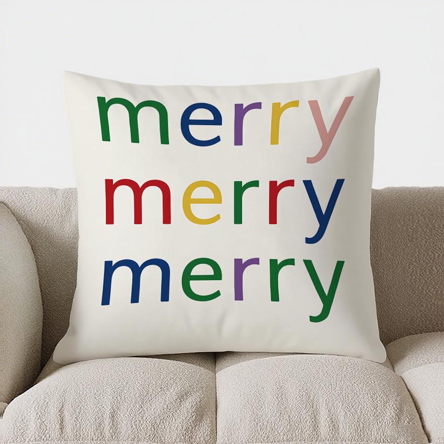 Home Decor Christmas Nutcracker & Fairy Pillow Cover Pattern Cushion Cover Suitable For Sofa Bedroom Car Pillow Cover