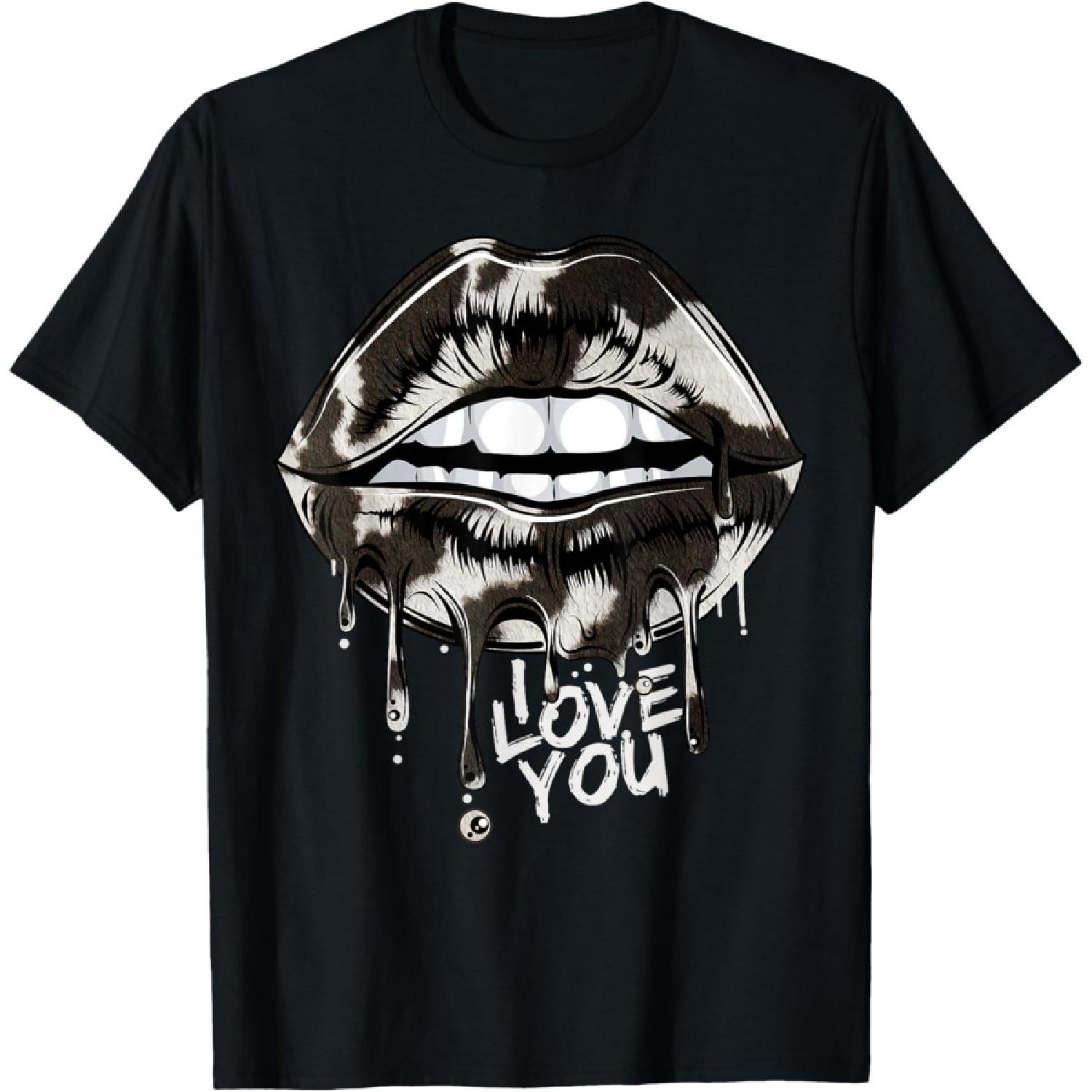 Sexy Zebra Print Lip Kiss Lipstick Zebra pattern Zebra T-Shirt S