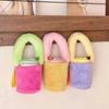 Spliced Color Thermos Cup Sleeve Heat-proof Plush Cup Cover Sweet Bottles Cup Pouch  Bottles Cup
