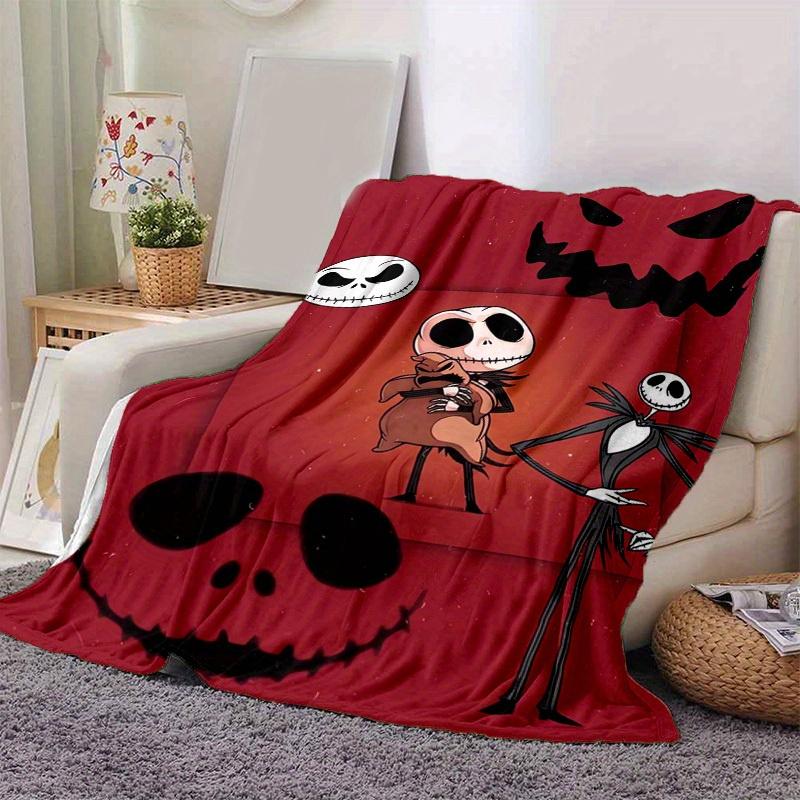 1pc, Cozy Nightmare Before Christmas Home Decor Blanket: Perfect Gift for Bedroom, Living Room, Travel, Camping, Car