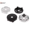 4Pcs/Set Black Plastic Car Wheel Center Covers Hubcaps Vehicle Rim Hub Cover Auto Replacement Parts Accessories