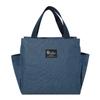 Popular Dual-Pocket Insulated Lunch Bag with Aluminum Foil: Handheld Bento and Picnic Bag with Ice Pack.