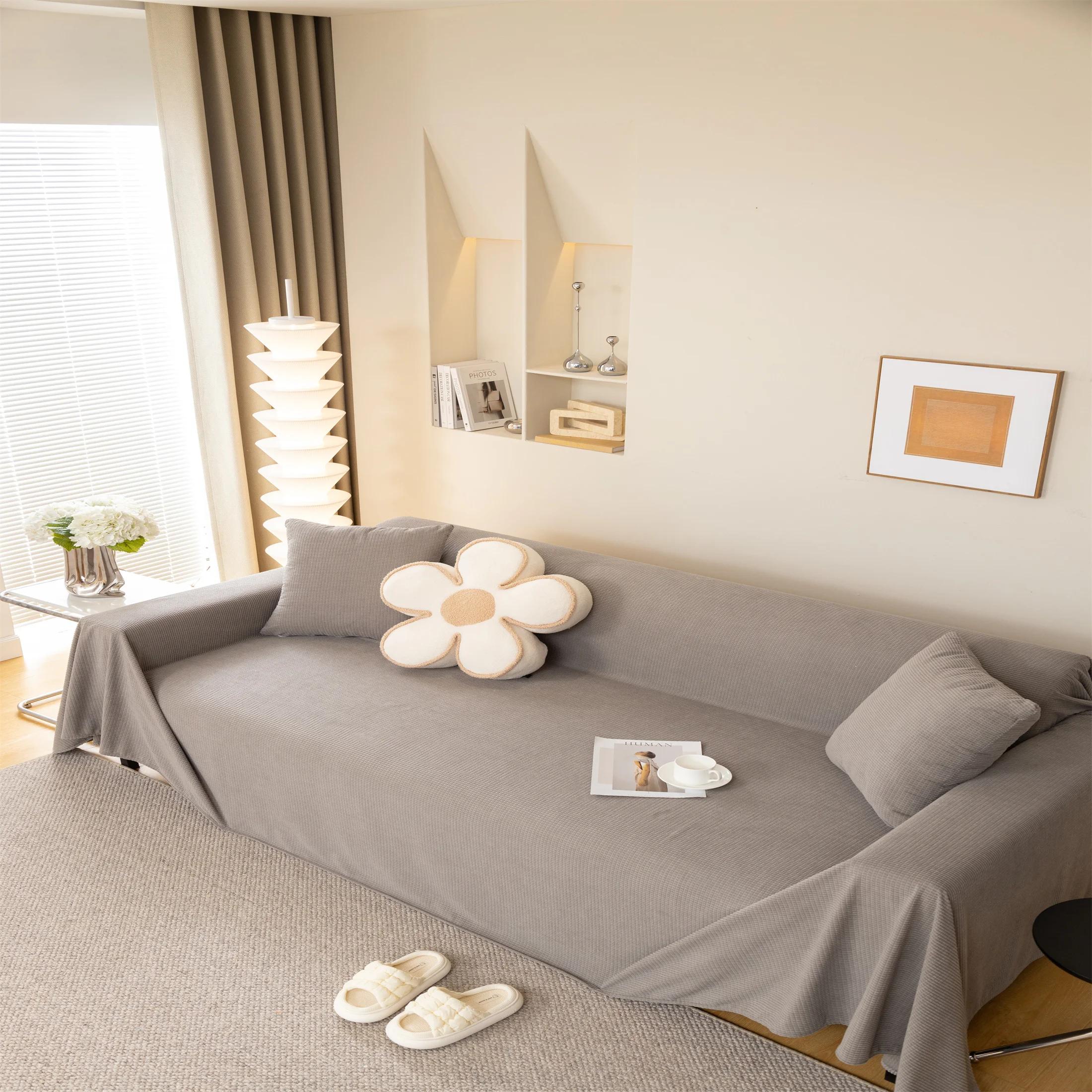 

Водонепроницаемое одеяло для дивана, многоцелевой однотонный чехол для мебели, прочный тканевый пылезащитный чехол с защитой от царапин, домашний декор для гостиной M130x180