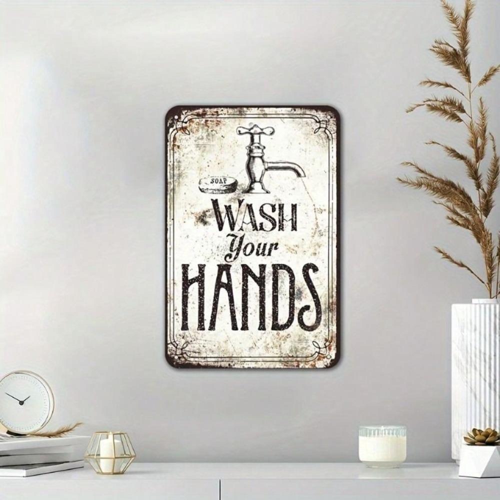 Tin Sign Wall Art Vintage Metal Poster for Home Kitchen Bar Decor 8x12 Inch