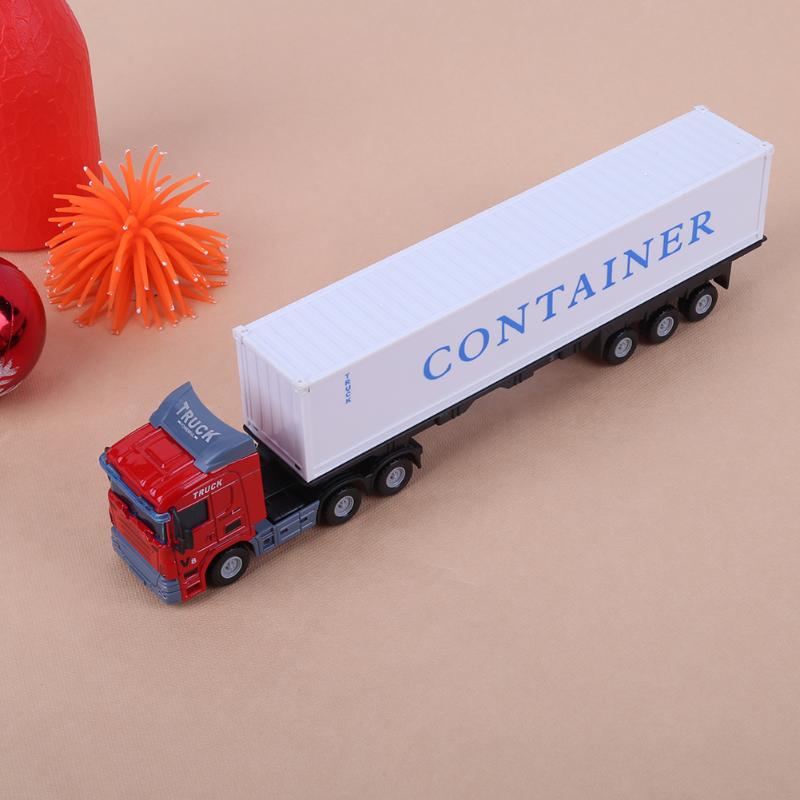 1/43 Alloy Vehicle Model Simulation Container Truck Model Kids Toy