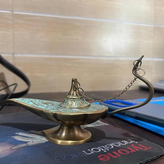 

15.24 см Латунный Керосиновый Ламповый Горелка Лампа Джинна Коллекционный Аладдин Чираг Подарки на День Святого Валентина, Подарки на День Рождения, Украшение для Вечеринки