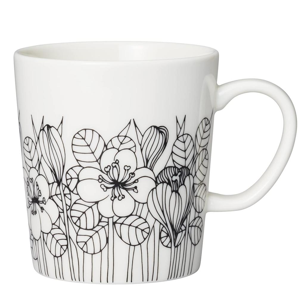 [Officially Imported] Arabia Crocus Mug, 0.3L, Black, 1062354
