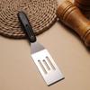 Stainless Steel Teppanyaki Spatula Hollow Design Pie Server Spatula Steak Fried Shovel  Outdoor