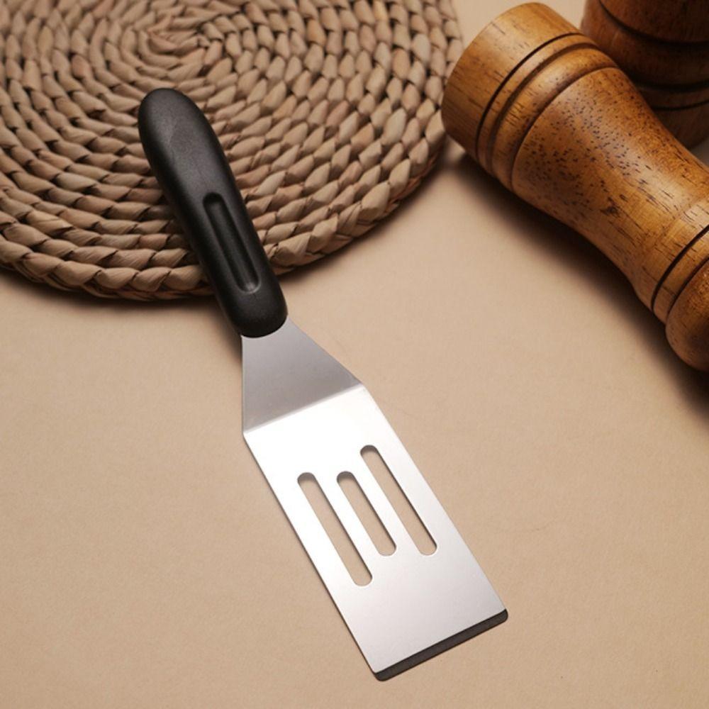 Stainless Steel Teppanyaki Spatula Hollow Design Pie Server Spatula Steak Fried Shovel  Outdoor