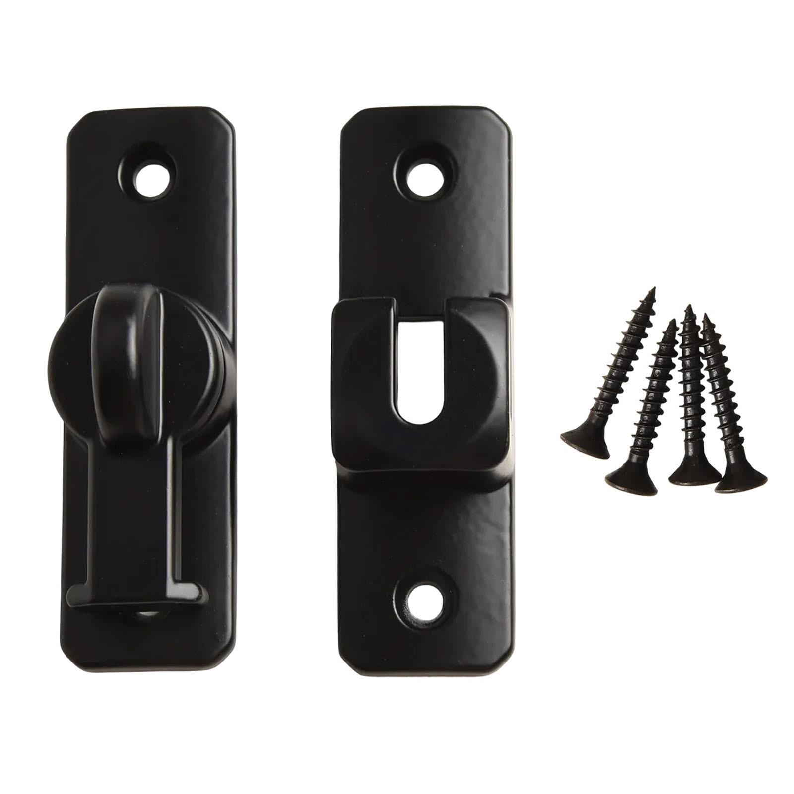 

Sliding Door Lock Zinc Alloy Lock Flexible Locking чёрный