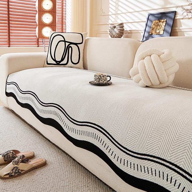 

Шенилл Подушка для дивана особой формы Универсальная Нескользящая На все сезоны Новая Неправильной формы Цельная Прямой ряд Чехол на подушку для сиденья 70*70cm