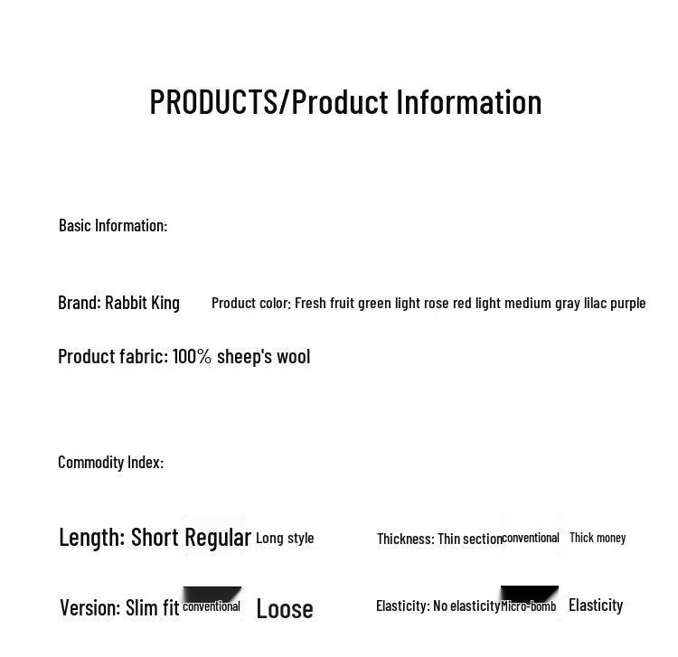 TUHUANG Women's Pure Wool Color-block V-neck Cardigan