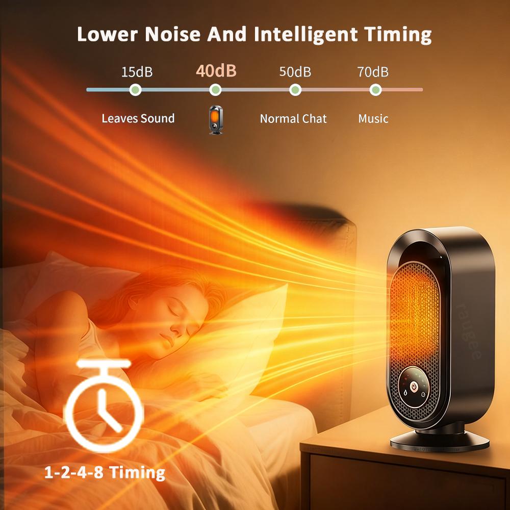 Portable Electric Heater 1000W Indoor Space Heater Mini Desktop Heating Fan Hot Air Blower For Home Bedroom Winter Fan Heater