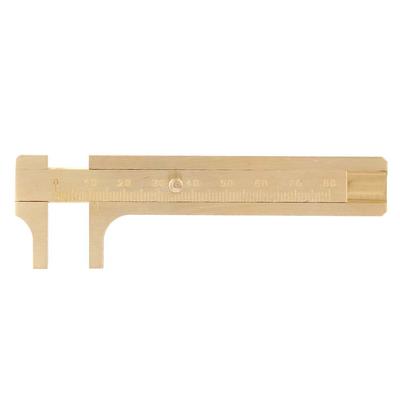 Measuring Tool Portable  Solid Copper Vernier Caliper 0 80mm Caliper Ruler for Archaeology