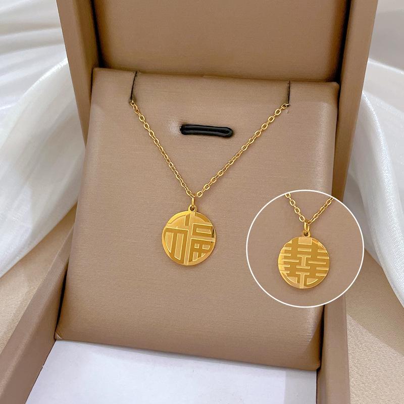 Real Gold Electroplating In The Furnace, Good Color Retention, Cold Necklace, Female Collarbone Chain With Jewelry
