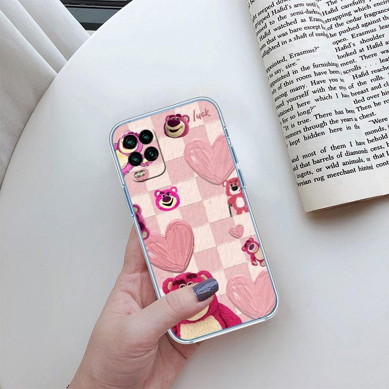Disney Lotso Transparent Phone Case for LG K22 K30 K40 K40S K41 K42 K50 K50S K51 K51S K52 K61 K62 K71 K92 Q61