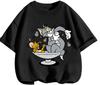 New Fashion Trend Tom And Jerry T Shirt Summer Casual Daily Tops Cartoon Print For Young Children