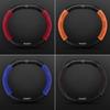 Suede Leather Car Steering Wheel Cover For Peugeot 3008 4008 5008 208 e208 2008 e2008 207 206 Carbon Fiber Non-slip Wheel Covers