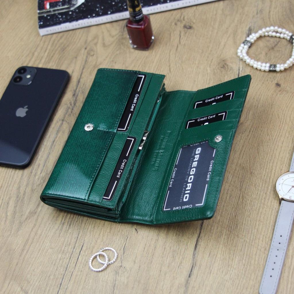 Leder Damenbörse Gregorio Ln-100