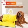 Pet Towels for Dogs and Cats - Absorbent, Quick-Drying Coral Fleece Bath Towels - Thick and Soft