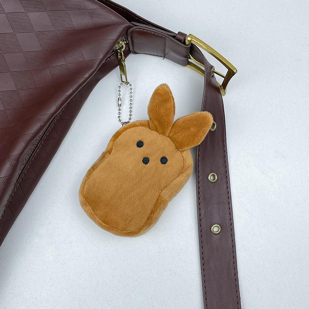6 Pack Colorful Plush Coin Purse Cute Colorful Doll Creative Children's Coin Purse School Bag Pendant Fashion Storage Bag