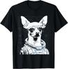 Space Dog Astronaut Chihuahua Funny Sci Fi Design T-Shirt