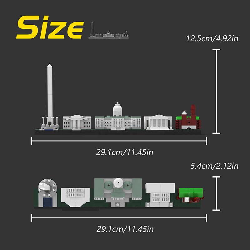Famous Movies Skyline Architecture Building Block Kit Skyline Buildings Back To the Future Fairy Tale Magic Castle House Toys