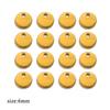  100pcs Stainless Steel Tail Chain Tag Real Gold Electroplated Small Pendant Accessories for Jewelry Making DIY Charms