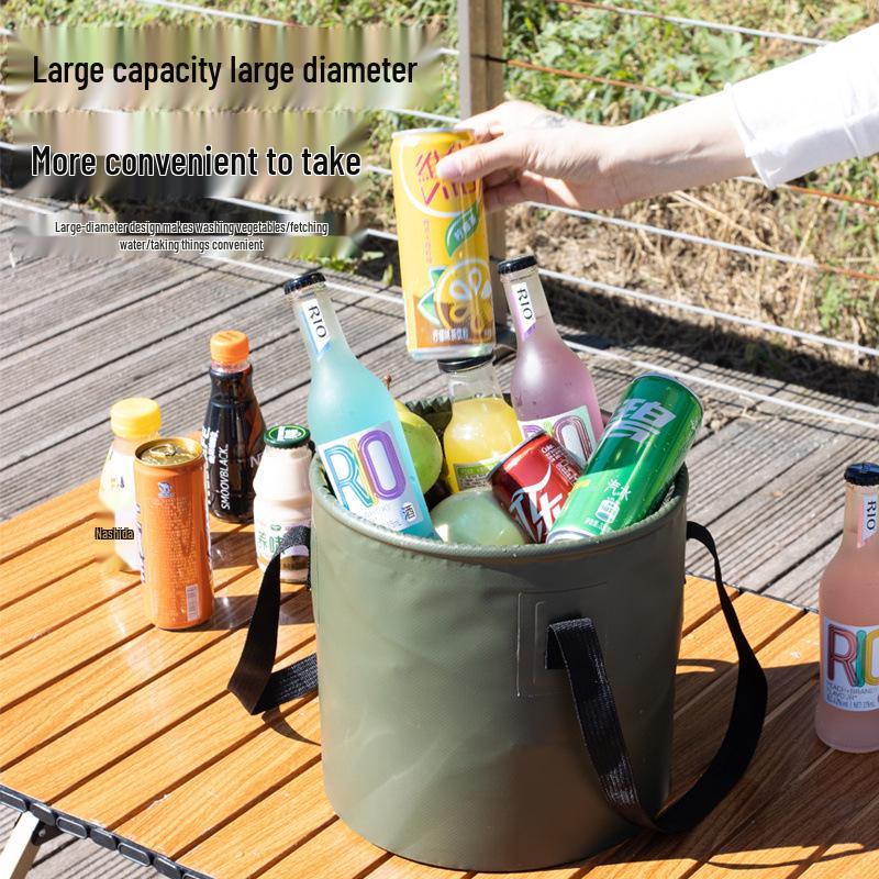 Portable Folding Water & Fish Bucket for Camping and Travel
