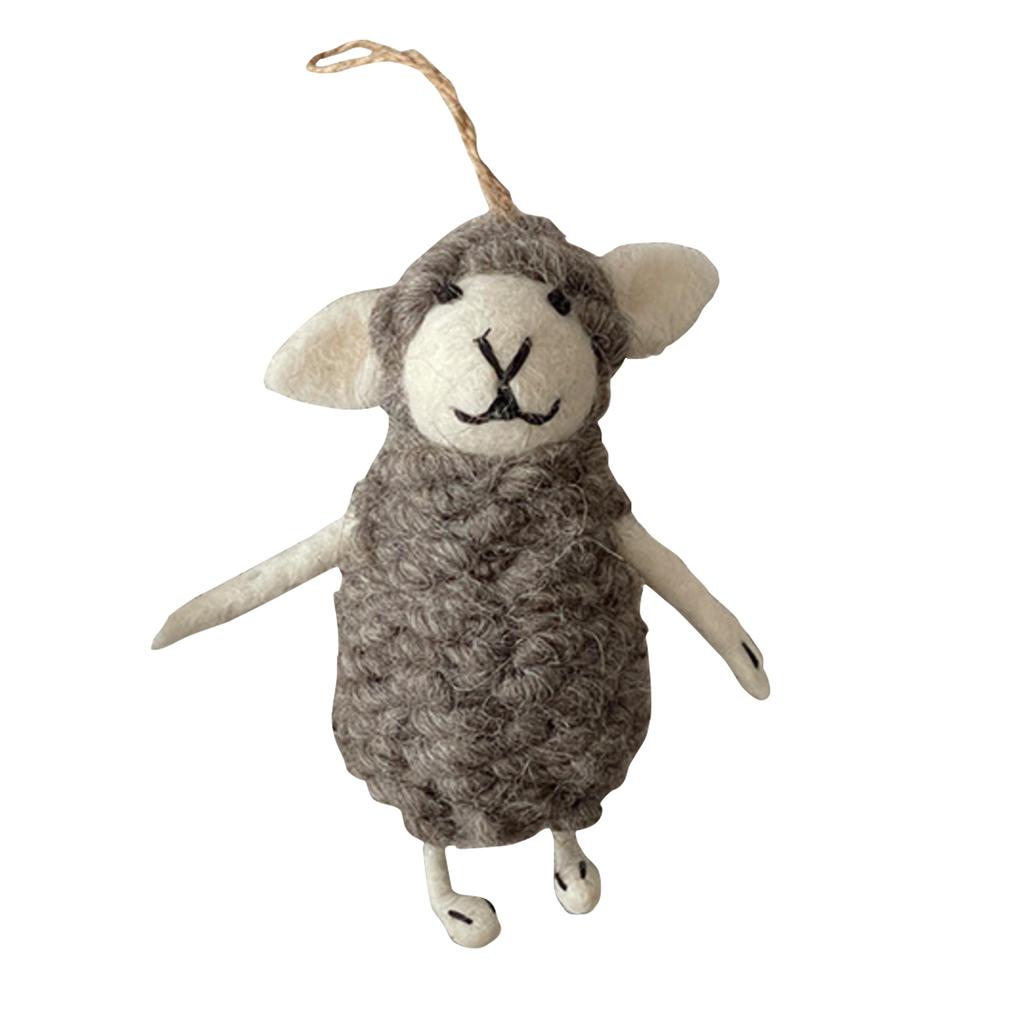Cute Sheep Wool Pendant, Doll Accessory, Animal Doll Keychain, Bag Charm