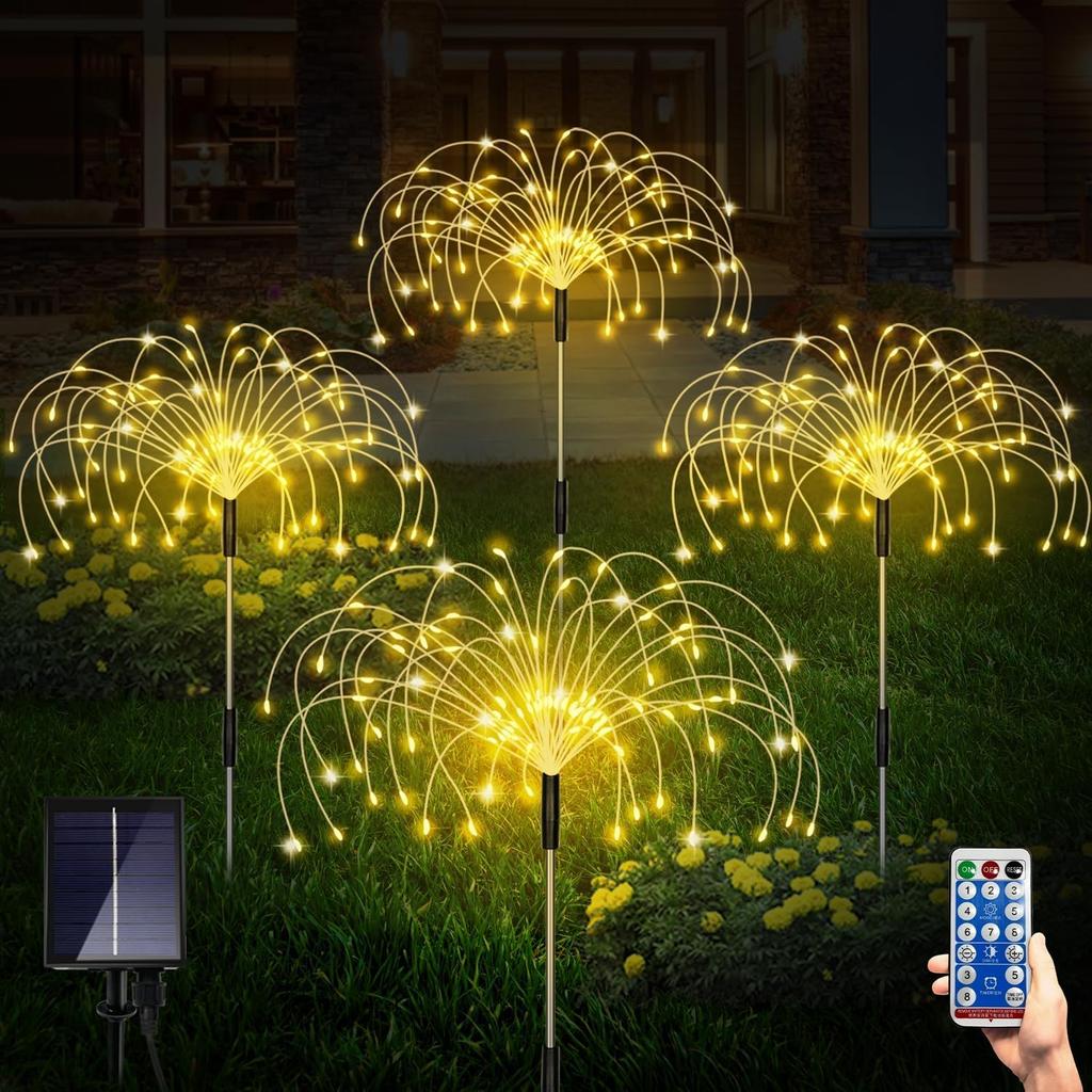 cshare Solar LED String Outdoor Waterproof Garden 640 Solar USB Battery Level 8 Lighting Perfect for Flower and Other Outdoor Lighting and New Lights,