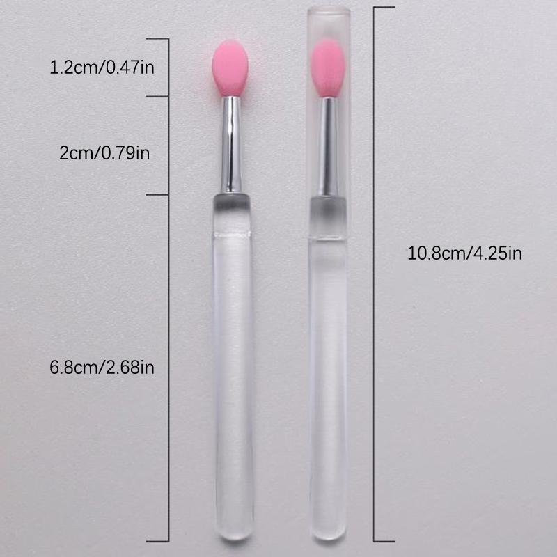Portable Lip Brush Multifunctional Soft Silicone Head Lip Balm Lipstick