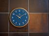 Interform Wall Clock Ecol Navy Wood Sweep Movement Nordic White Diameter 30cm CL-4072