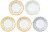 NARUMI Floral Boutique Assorted Cup and Saucer Set, 210cc, Set of 5, Microwave Safe, 41721-33459