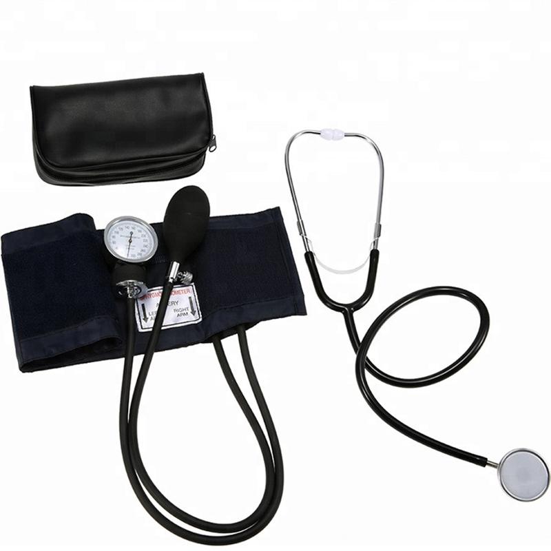 Manual Blood Pressure Monitor with Stethoscope, Medical Aneroid Sphygmomanometer Cuff Kit for Home Use