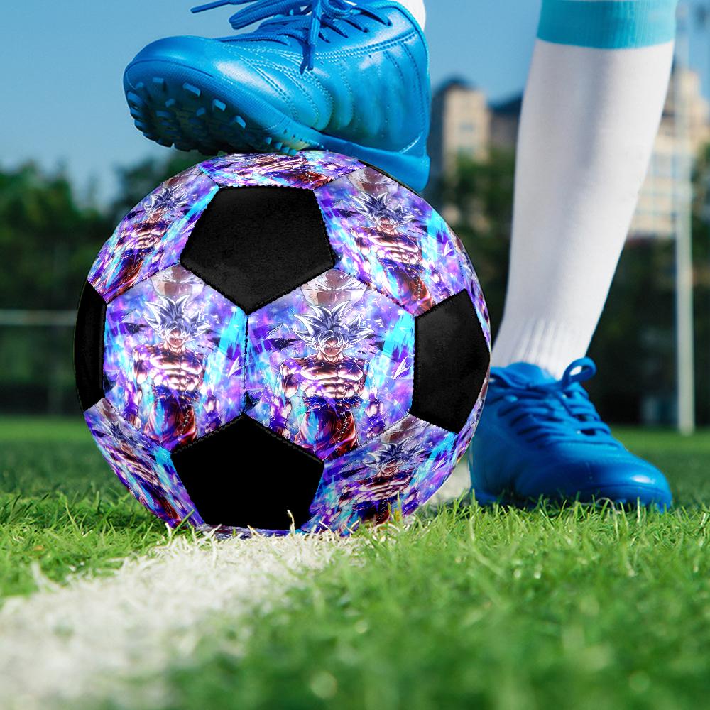 Dragon Ball Indoor Soccer Ball Colorful Machine Stitched PVC Size 5 Team Training Competition Ready Durable High-Bounce Cool Sports Gift