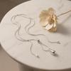 Elegant Water Drop Necklace - High-End, Smooth Surface, Versatile Sweater Chain for Women’s Autumn and Winter Fashion.