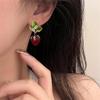 Frisches Süßes Erdbeer-Design Luxus Ohrstecker für Damen