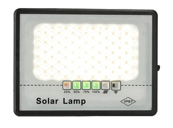 Solar Halogen Lamp with Twilight Sensor 50W Remote Control Lamp 206 LED 3Ah 5m Aluminum