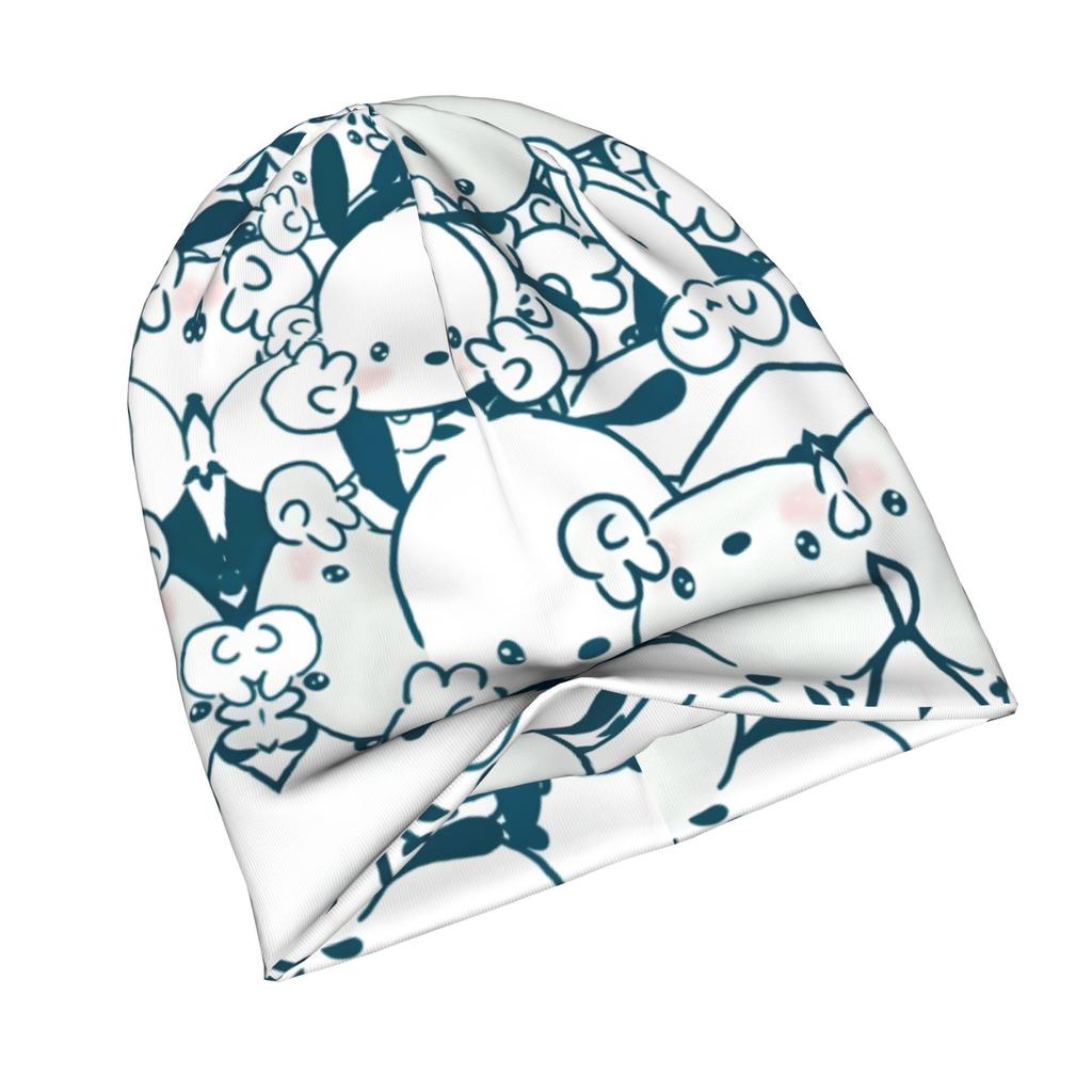 Cute Pochacco Pattern Adult Knit Beanie with Easy Modern Style, Effortlessly Fits Into Seasonal Wardrobes And Pairs Well with Jackets Or Casual Looks