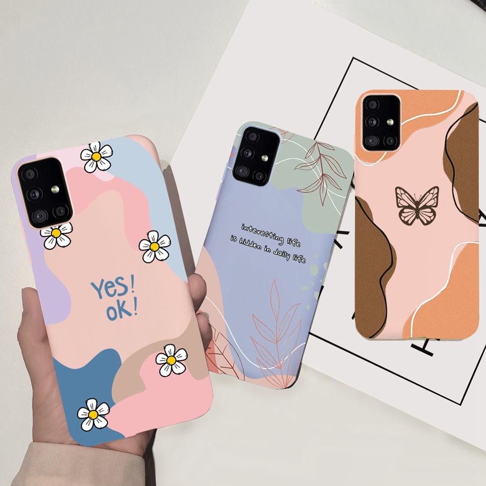 Soft Cover For Samsung Galaxy M51 M31 M21 Shockproof Protection Cases Shell Samsung M21 M31 M 51 Candy Matte Cute Bumper Etui