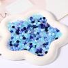 105Pcs Mixed Color DIY Jewelry Beads Multi-clolor Crystal Beads Flat Round Beads  Mobile Phone Chain