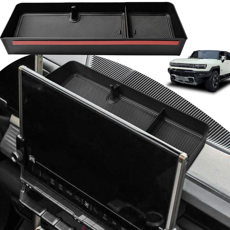 Center Console Dashboard Storage Box For GMC Hummer EV -2025 Dash Board Behind Screen Organizer Phone Holder Car Accessories